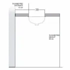 Lavabo sottopiano barocco in fire clay e oro made in Italy, Egeo Viadurini