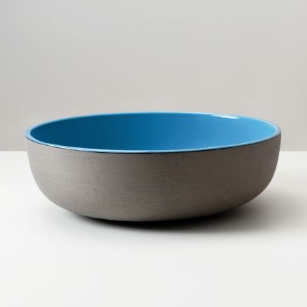 Lavabo Svasato da Appoggio in Raku Scuro Made in Italy - Drip Viadurini