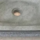 Lavabo verde design da appoggio in pietra Hilda Viadurini