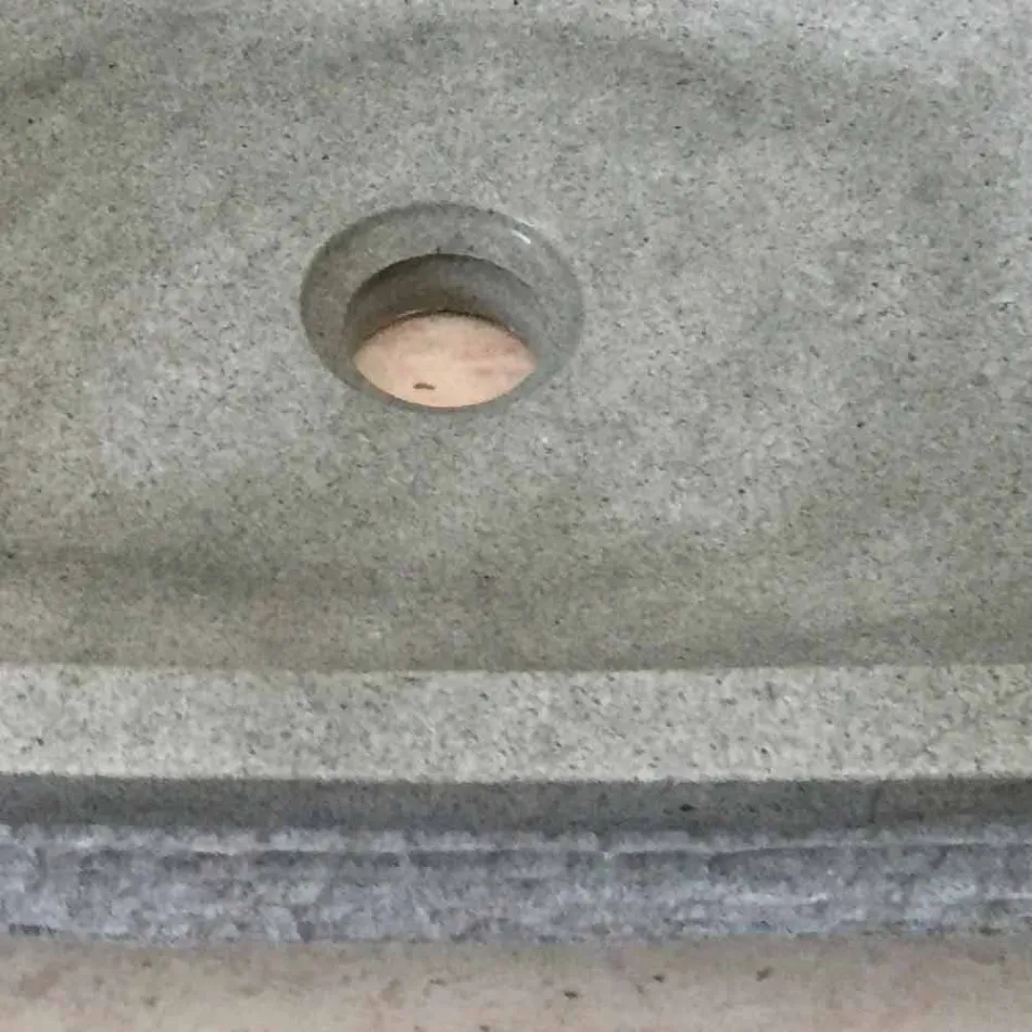Lavabo verde design da appoggio in pietra Hilda Viadurini