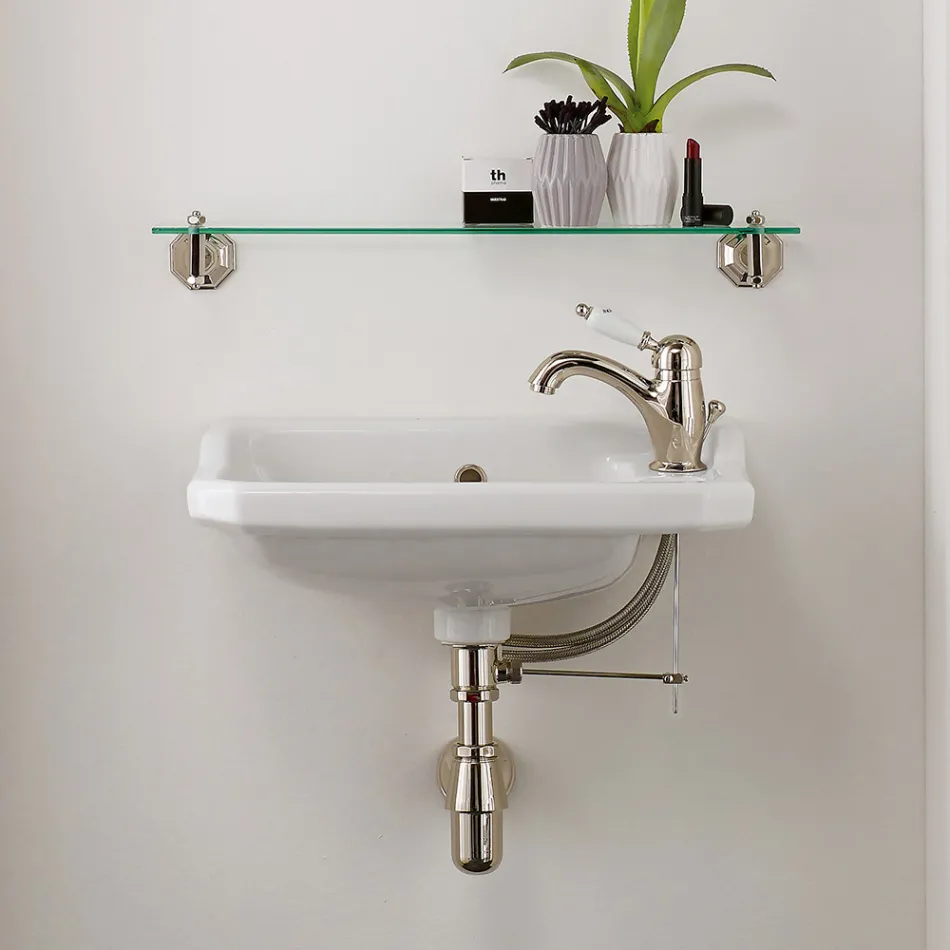 Lavamani Sospeso in Ceramica di Design Vintage, Made in Italy – Nausica Viadurini