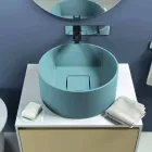 Lavandino da appoggio circolare di design prodotto in Italia, Forino Viadurini