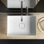 Lavandino di moderno design da appoggio fatto in Italia, Lavis Viadurini