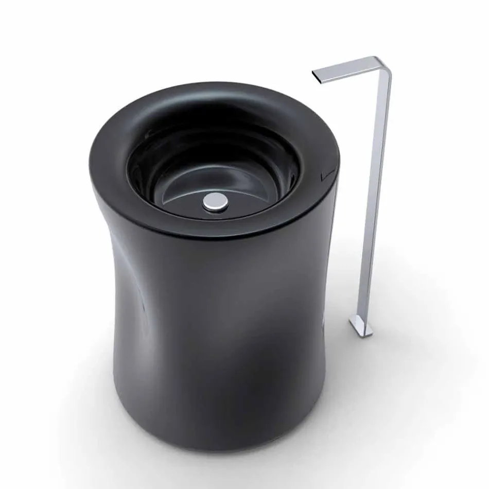 Lavandino freestanding a colonna moderno prodotto in Italia, Siracusa Viadurini