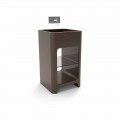 Lavandino freestanding monoblocco moderno fatto in Italia, Tufino