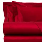 Lenzuola in Raso di Cotone Completo da Letto Matrimoniale Tinta Unita - Fresia Viadurini