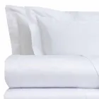 Lenzuola in Raso di Cotone Completo da Letto Matrimoniale Tinta Unita - Fresia Viadurini
