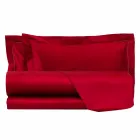 Lenzuola in Raso di Cotone Completo da Letto Matrimoniale Tinta Unita - Fresia Viadurini