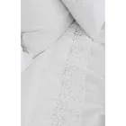 Lenzuolo di Lino Bianco con Pizzo per Letto Matrimoniale Alta Qualità - Fiumana Viadurini