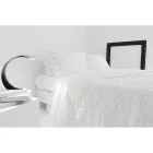 Lenzuolo di Lino Bianco con Pizzo per Letto Matrimoniale Alta Qualità - Fiumana Viadurini