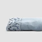 Lenzuolo Letto Matrimoniale in Lino con Pizzo Poema, 3 Finiture - Dulcis Viadurini