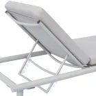 Lettino 196x75 cm da Esterno in Alluminio con Cuscino - Sundra Viadurini