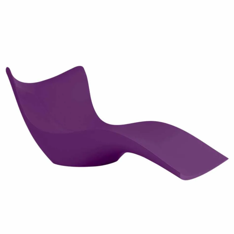 Lettino da giardino Surf by Vondom, design moderno in polietilene Viadurini