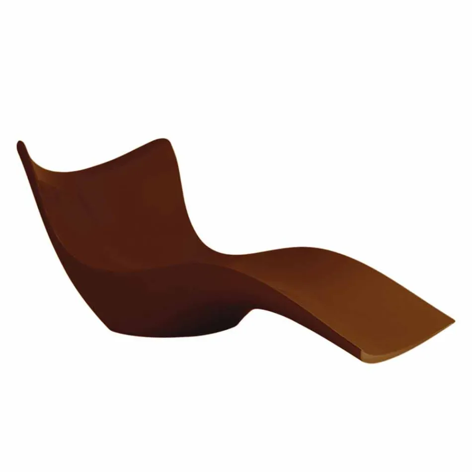 Lettino da giardino Surf by Vondom, design moderno in polietilene Viadurini