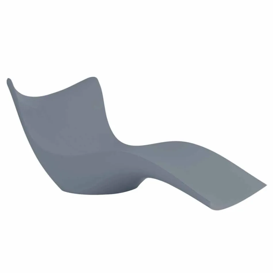 Lettino da giardino Surf by Vondom, design moderno in polietilene Viadurini
