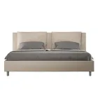 Letto 180x200 cm Testata con Cuscinatura in Similpelle Made in Italy - Olimpiadi Viadurini