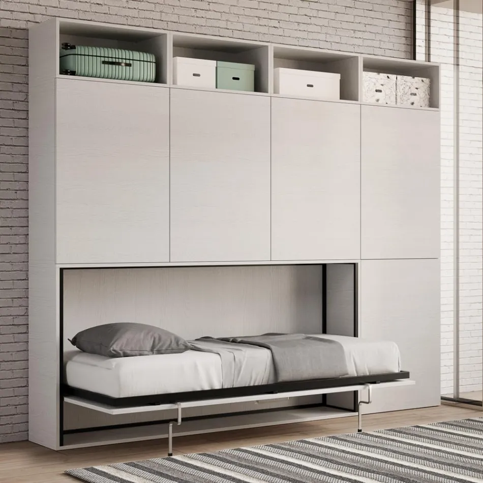 Letto a Scomparsa Singolo in Diverse Composizioni - Collaborativo Viadurini