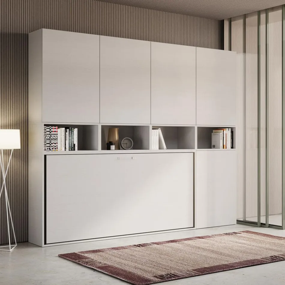 Letto a Scomparsa Singolo in Diverse Composizioni - Collaborativo Viadurini