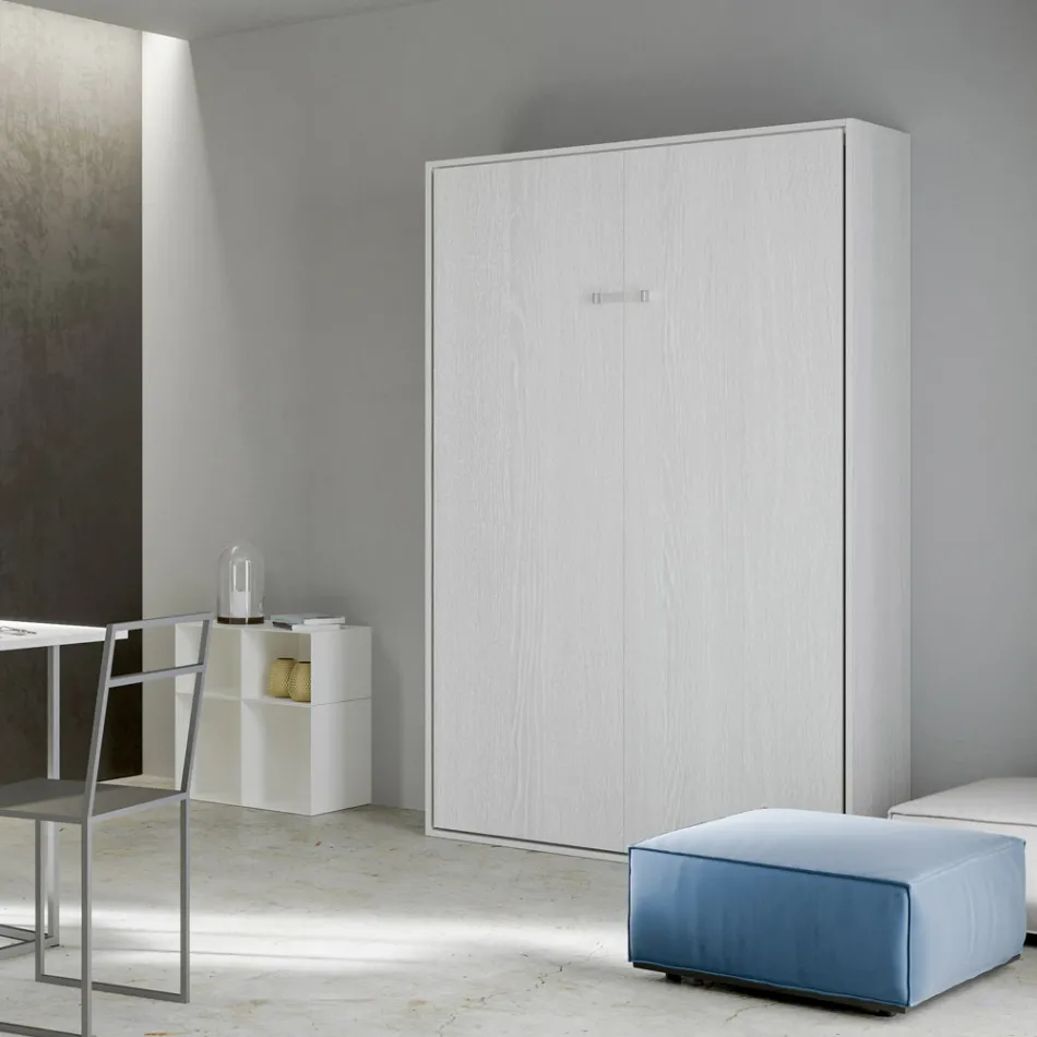 Letto Alla Francese a Scomparsa Verticale in Diverse Finiture - Magicompare Viadurini