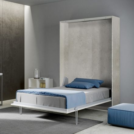 Letto Alla Francese a Scomparsa Verticale in Diverse Finiture - Magicompare Viadurini