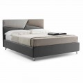 Letto con Contenitore Matrimoniale Imbottito in Ecopelle Made in Italy – Raggino
