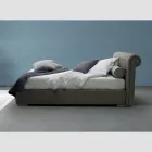 Letto con Contenitore Matrimoniale in Ecopelle o Tessuto Made in Italy – Bambola Viadurini
