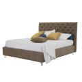 Letto Contenitore Matrimoniale Imbottito Tessuto o Ecopelle Made in Italy – Euro