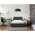 Letto da Una Piazza e Mezza con Testata Imbottita e Piedini Made in Italy - Aaron