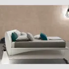Letto Imbottito Matrimoniale in Ecopelle o Tessuto Made in Italy – Armonica Viadurini