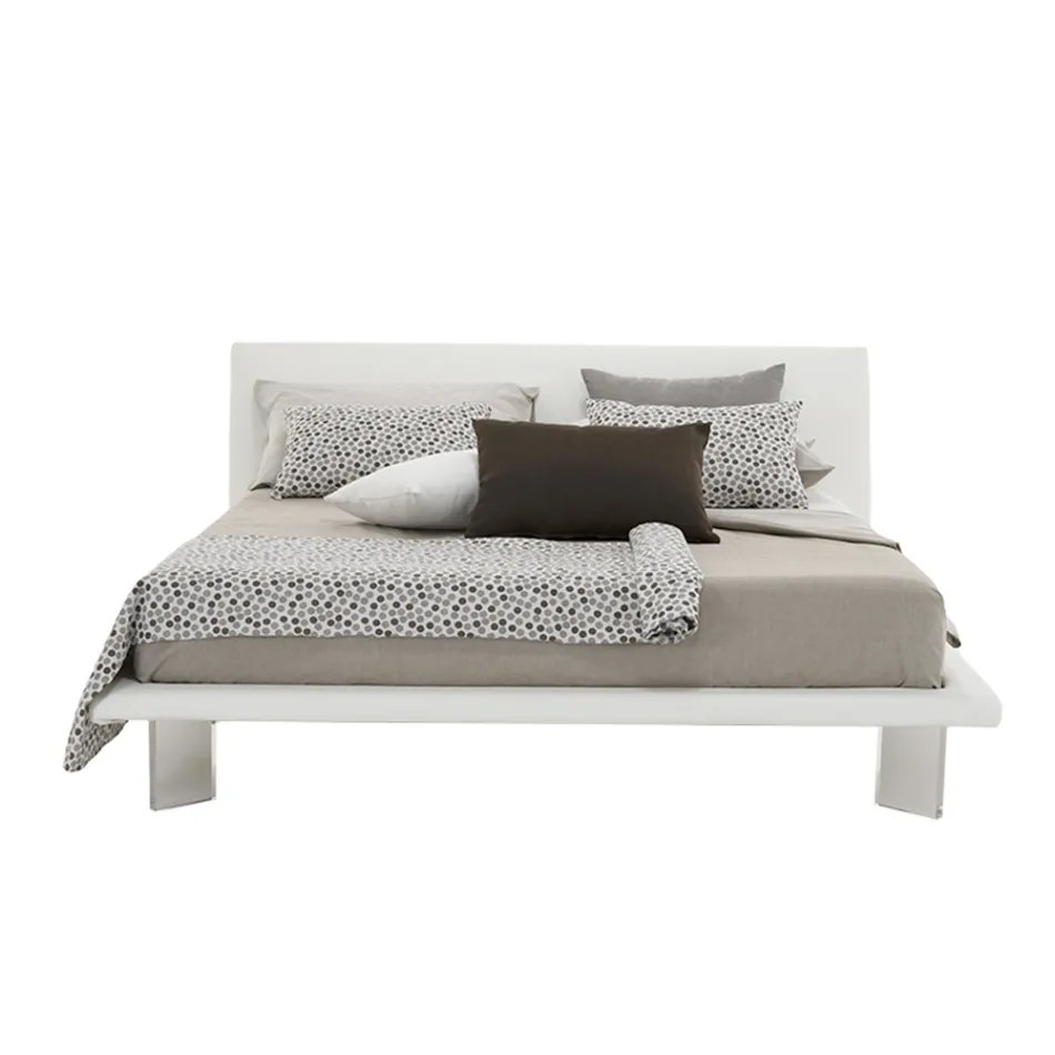 Letto Imbottito Matrimoniale in Ecopelle o Tessuto Made in Italy – Armonica Viadurini