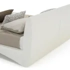 Letto Imbottito Matrimoniale in Ecopelle o Tessuto Made in Italy – Armonica Viadurini