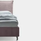 Letto Matrimoniale 160x190 con 2 Soffici Cuscinoni con Balza Perimetrale - Ernesta Viadurini