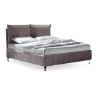 Letto Matrimoniale 160x190 con 2 Soffici Cuscinoni con Balza Perimetrale - Ernesta Viadurini