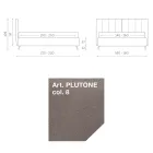 Letto Matrimoniale 160x190 con Imbottitura con Profili Cordonati Verticali - Nices Viadurini