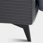 Letto Matrimoniale 160x190 con Imbottitura con Sagomatura a Cuscinone - Brezze Viadurini