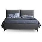 Letto Matrimoniale 160x190 con Imbottitura con Sagomatura a Cuscinone - Brezze Viadurini