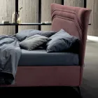 Letto Matrimoniale 160x190 con Linee Ricurve e Doppia Fascia Trapuntata - Gioie Viadurini