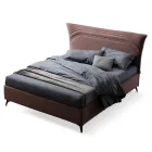 Letto Matrimoniale 160x190 con Linee Ricurve e Doppia Fascia Trapuntata - Gioie Viadurini