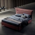 Letto Matrimoniale 160x190 con Linee Ricurve e Doppia Fascia Trapuntata - Gioie