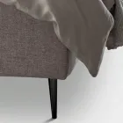 Letto Matrimoniale 160x190 con Testata a Balza Perimetrale Made in Italy - Riposo Viadurini