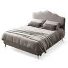 Letto Matrimoniale 160x190 con Testata a Balza Perimetrale Made in Italy - Riposo Viadurini