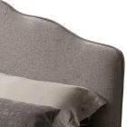 Letto Matrimoniale 160x190 con Testata a Balza Perimetrale Made in Italy - Riposo Viadurini