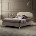 Letto Matrimoniale 160x190 con Testata a Linee Ricurve Made in Italy - Oriente