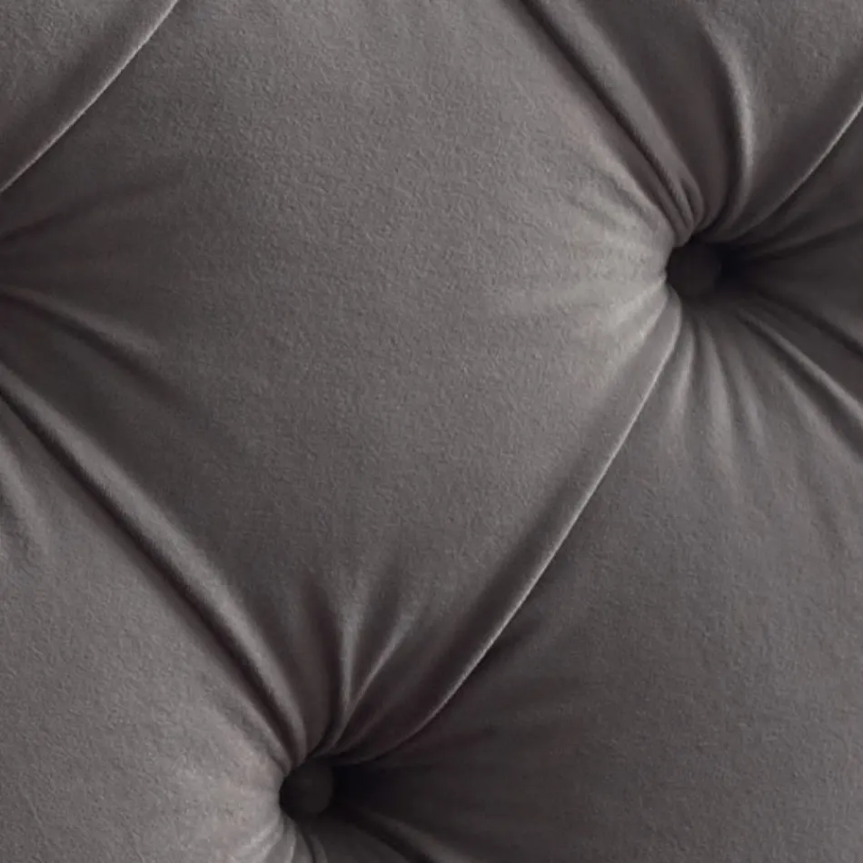 Letto Matrimoniale 160x190 con Testata Alta e Trapuntata Made in Italy - Sallie Viadurini