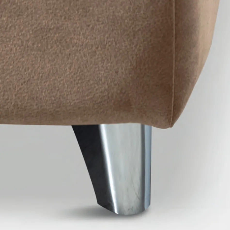 Letto Matrimoniale 160x190 con Testata Curva e di Importante Spessore - Magie Viadurini