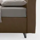 Letto Matrimoniale 160x190 con Testata Curva e di Importante Spessore - Magie Viadurini