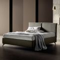 Letto Matrimoniale 160x190 con Testata Divisa Centralmente Made in Italy - Celesti