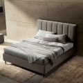 Letto Matrimoniale 160x190 con Trapuntatura a Fasce Larghe Verticali - Magan