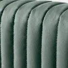 Letto Matrimoniale 160x190 con Trapuntatura a Fasce Strette Multi-Righe - Meduse Viadurini