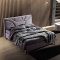 Letto Matrimoniale 160x190 con Trapuntatura di Curve ad Incroci - Girasole